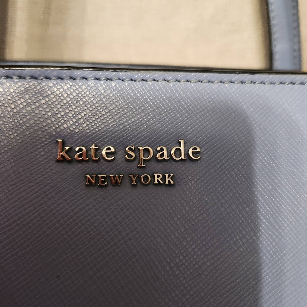 kate spade Blue Leather Tote Bag - Picture 6 of 12